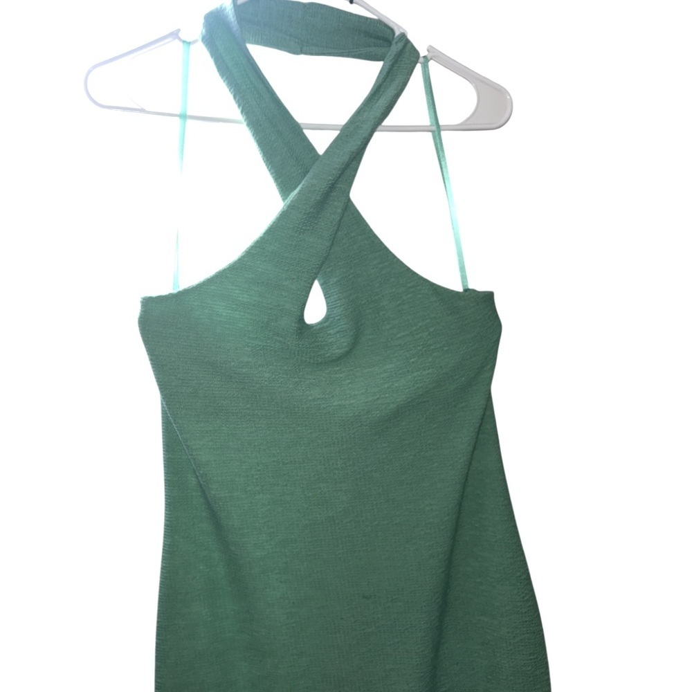 Louna Crossover Halter Neck Dress size large - Picture 4 of 16